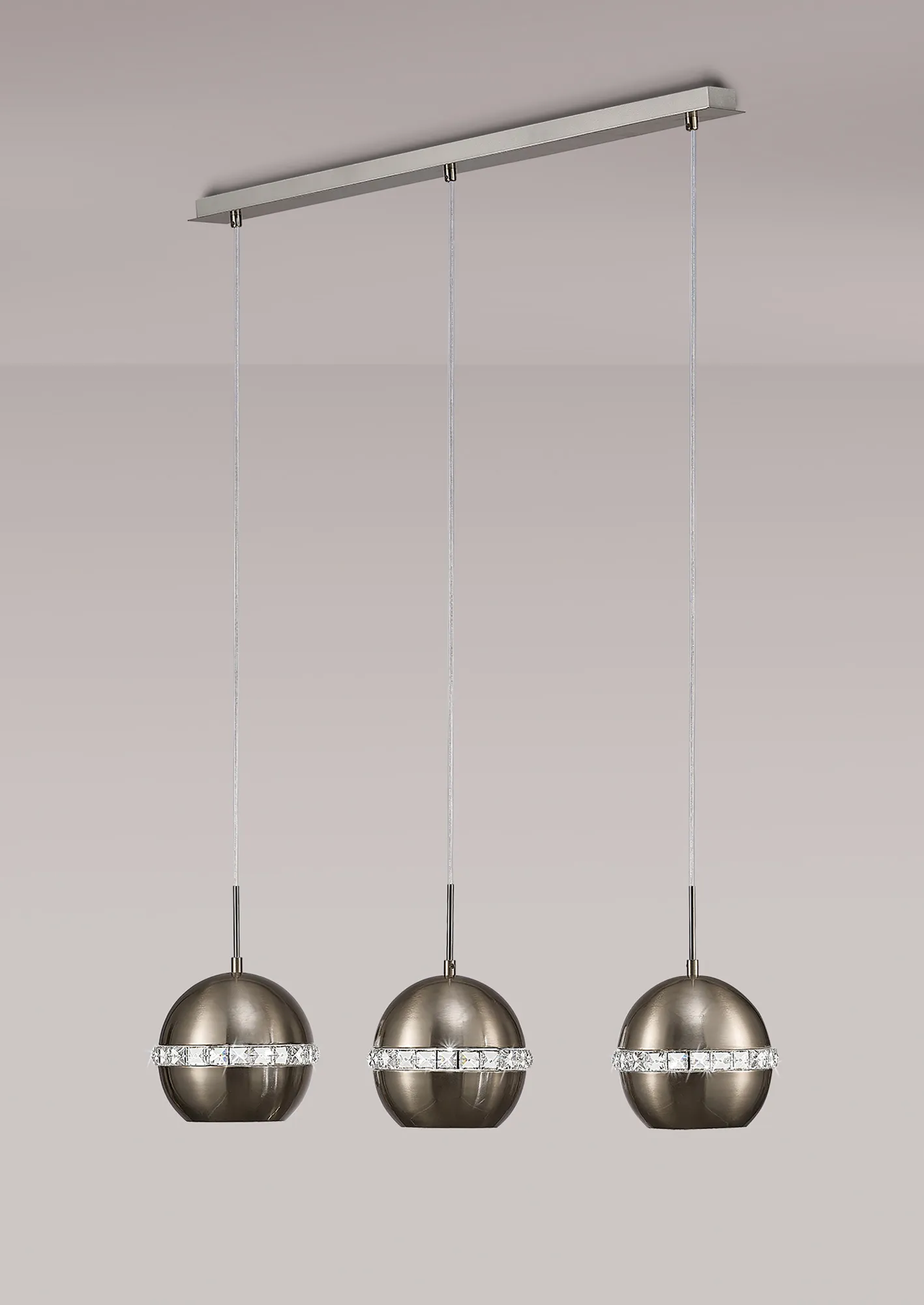 IL31613  Andrea Crystal Pendant 3 Light